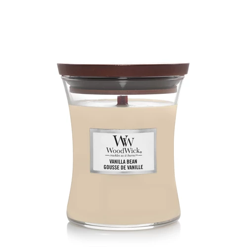 WoodWick® Vanilla Bean közepes üveggyertya