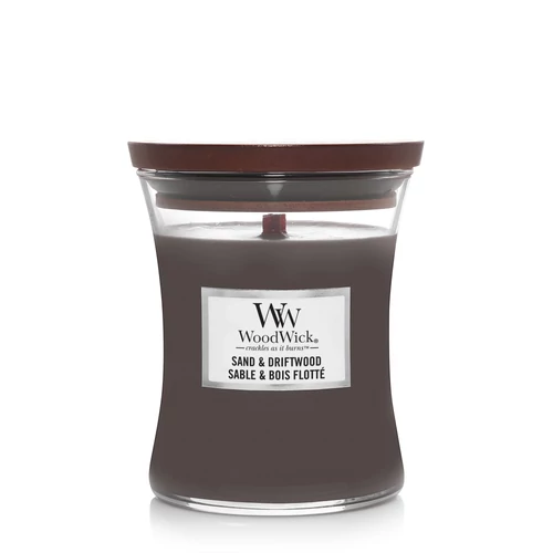 WoodWick® Sand &amp; Driftwood közepes üveggyertya