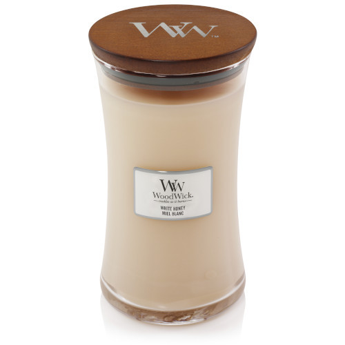WoodWick® White Honey nagy üveggyertya 609 g