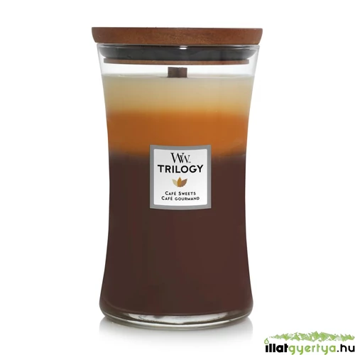 WoodWick® Café Sweets Trilogy nagy üveggyertya
