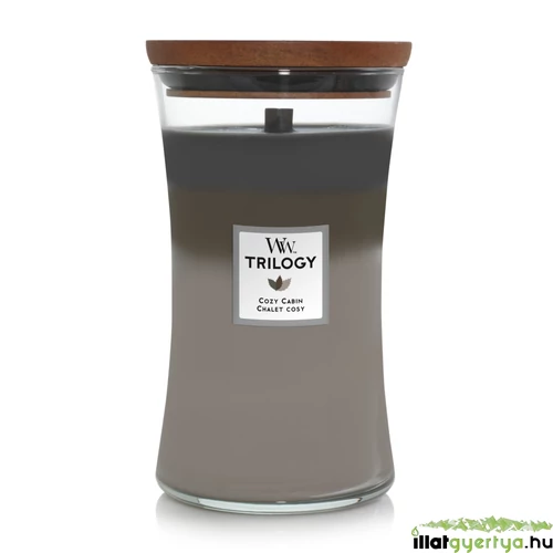 WoodWick® Cozy Cabin Trilogy nagy üveggyertya