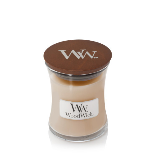 WoodWick® White Honey kis üveggyertya 85 g