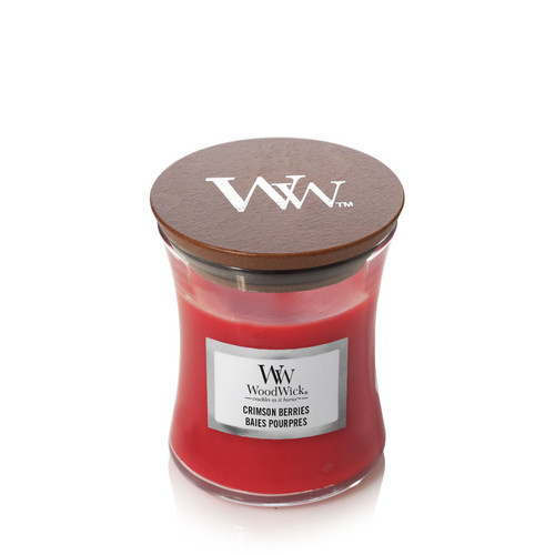 WoodWick® Crimson Berries kis üveggyertya 85 g