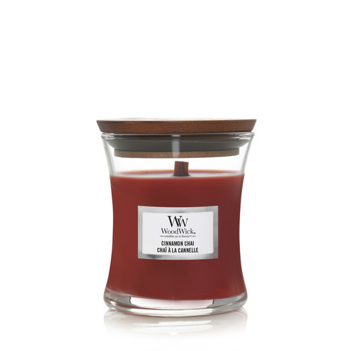WoodWick® Cinnamon Chai kis üveggyertya 85 g