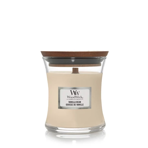 WoodWick® Vanilla Bean kis üveggyertya