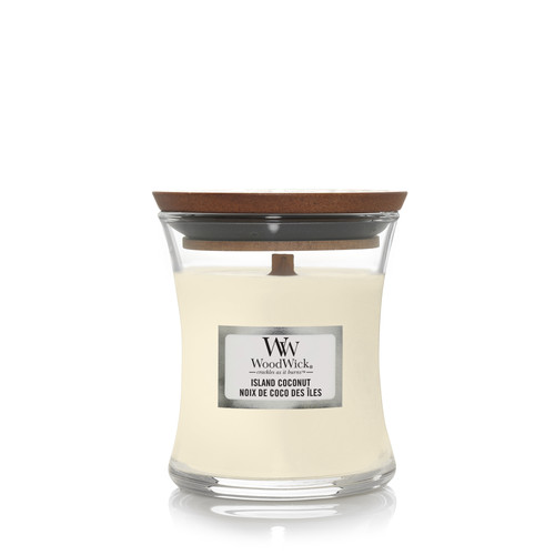 WoodWick® Island Coconut kis üveggyertya 85 g