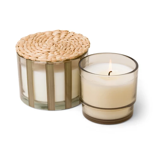 Paddywax™ Cotton & Teak Al Fresco kis üveggyertya 198 g