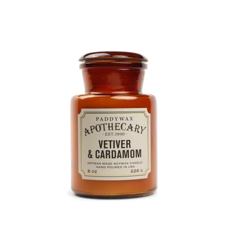 Vetiver & Cardamom Apothecary üveggyertya