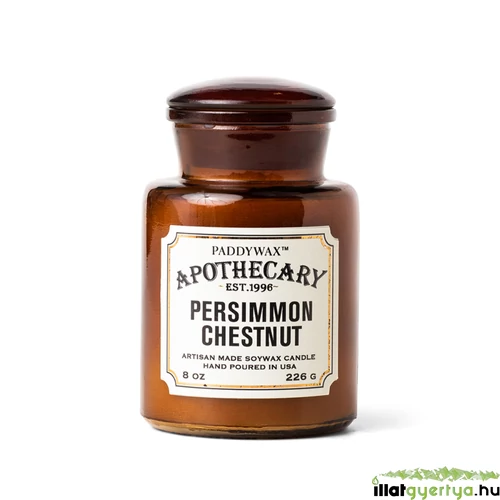 Persimmon Chestnut Apothecary üveggyertya