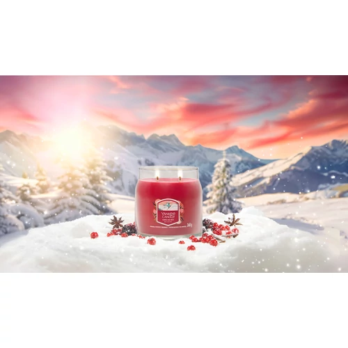Yankee Candle® Santa on Skis Signature közepes üveggyertya 368 g