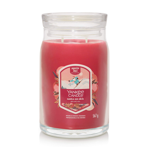 Yankee Candle® Santa on Skis Signature nagy üveggyertya 567 g Yankee Candle® Santa on Skis Signature nagy üveggyertya 567 g