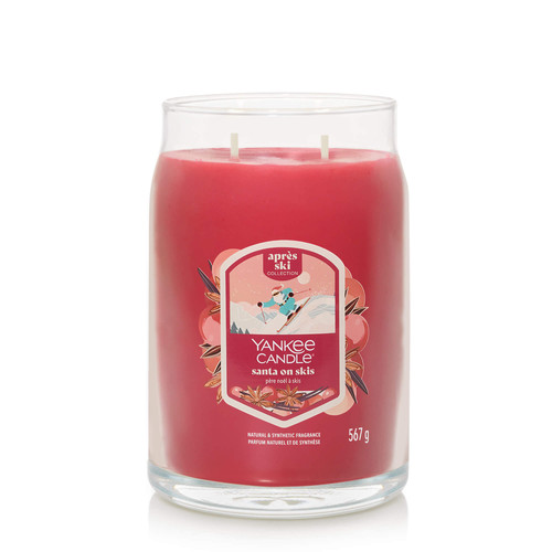 Yankee Candle® Santa on Skis Signature nagy üveggyertya 567 g Yankee Candle® Santa on Skis Signature nagy üveggyertya 567 g