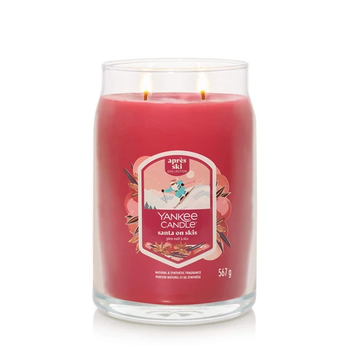 Yankee Candle® Santa on Skis Signature nagy üveggyertya 567 g