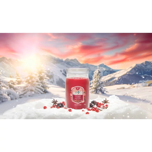 Yankee Candle® Santa on Skis Signature nagy üveggyertya 567 g