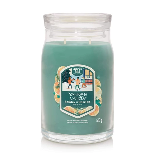 Yankee Candle® Holiday Winterfest Signature nagy üveggyertya 567 g