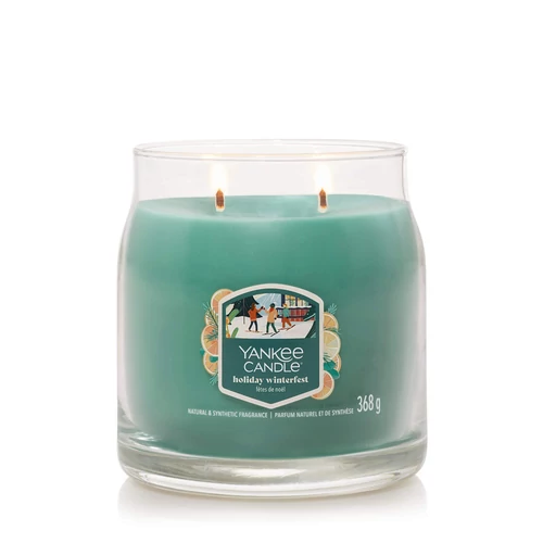 Yankee Candle® Holiday Winterfest Signature közepes üveggyertya 368 g