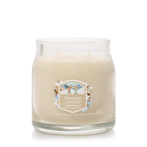 Yankee Candle® Vanilla Flurries Signature közepes üveggyertya 368 g