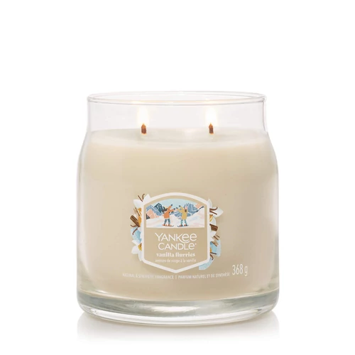 Yankee Candle® Vanilla Flurries Signature közepes üveggyertya 368 g