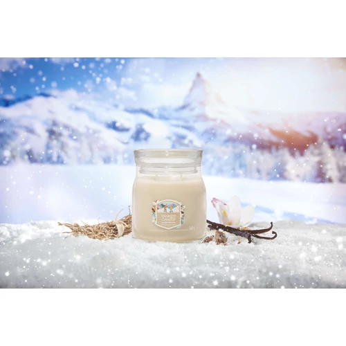 Yankee Candle® Vanilla Flurries Signature közepes üveggyertya 368 g