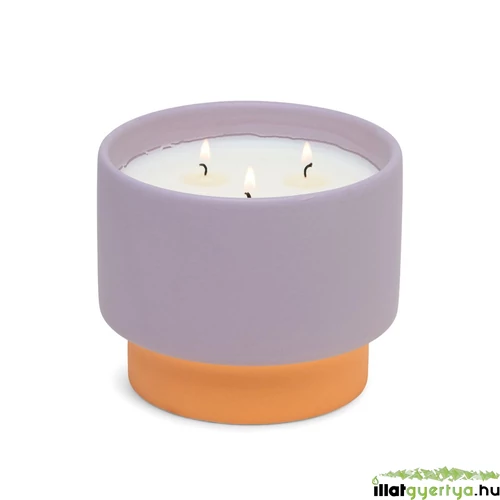 Paddywax™ Violet & Vanilla Color Block nagy kerámia gyertya