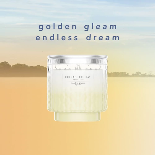 Chesapeake Bay Candle® Golden Waves nagy 3-kanócos üveggyertya 411 g