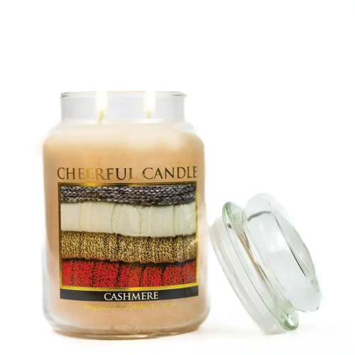 Cheerful Candle® Cashmere nagy üveggyertya 680 g