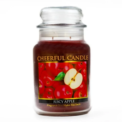 Cheerful Candle® Juicy Apple nagy üveggyertya 680 g