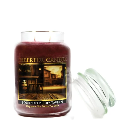Cheerful Candle® Bourbon Berry Tavern nagy üveggyertya 680 g
