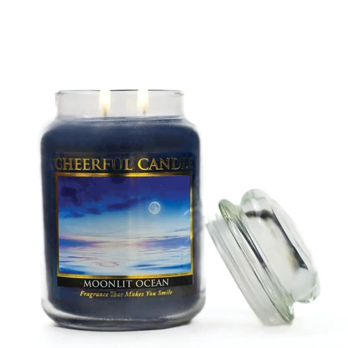 Cheerful Candle® Moonlit Ocean nagy üveggyertya 680 g