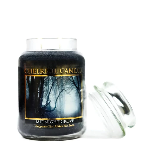 Cheerful Candle® Midnight Grove nagy üveggyertya 680 g