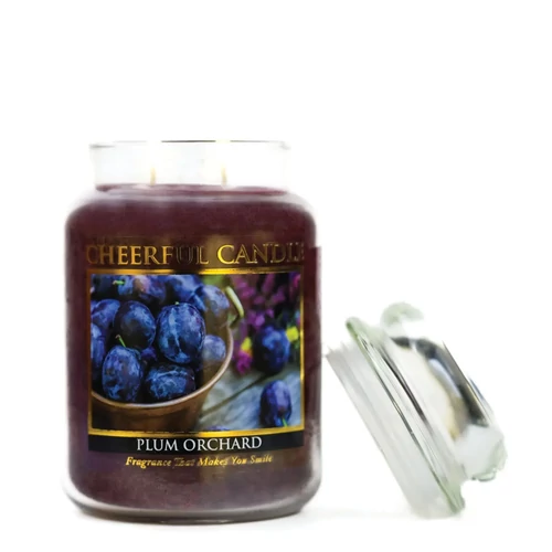 Cheerful Candle® Plum Orchard nagy üveggyertya 680 g