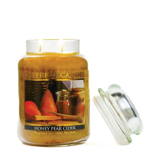 Cheerful Candle® Honey Pear Cider nagy üveggyertya 680 g