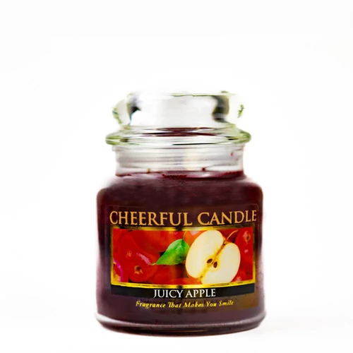 Cheerful Candle® Juicy Apple közepes üveggyertya 454 g