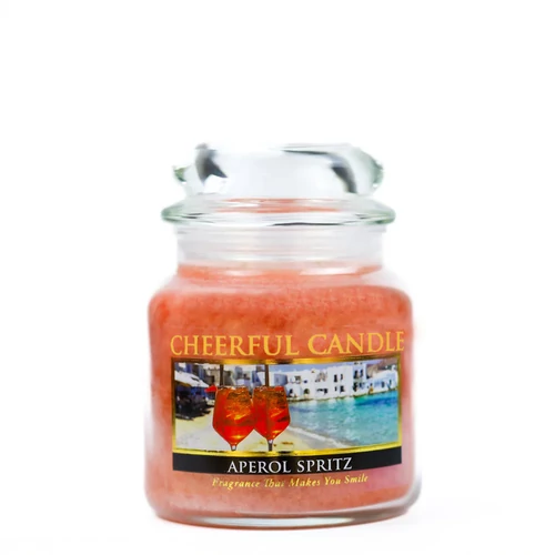 Cheerful Candle® Aperol Spritz közepes üveggyertya 454 g