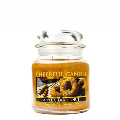 Cheerful Candle® Apple Cider Donut közepes üveggyertya 454 g