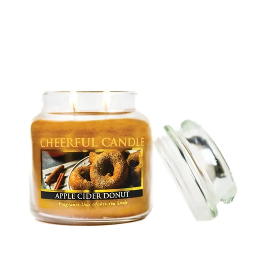 Cheerful Candle® Apple Cider Donut közepes üveggyertya 454 g
