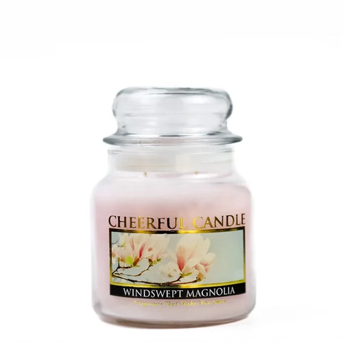 Cheerful Candle® Cheerful Candle® Windswept Magnolia közepes üveggyertya 454 g