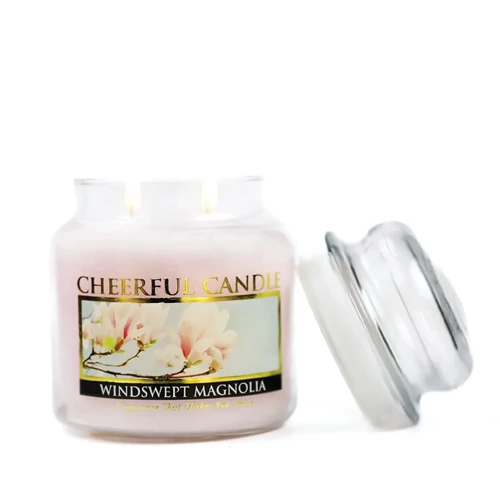 Cheerful Candle® Windswept Magnolia közepes üveggyertya 454 g