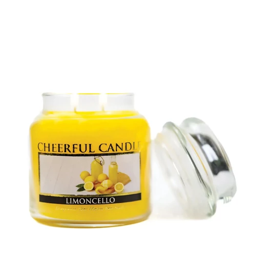Cheerful Candle® Limoncello közepes üveggyertya 454 g