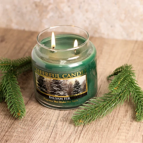 Cheerful Candle® Balsam Fir közepes üveggyertya 454 g