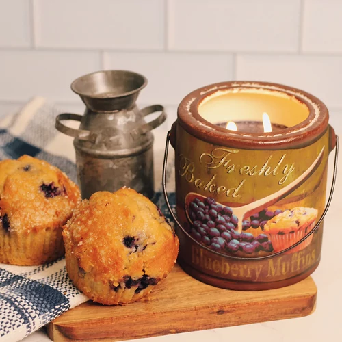 Cheerful Candle® Farm Fresh Blueberry Muffins nagy kerámia gyertya 567 g