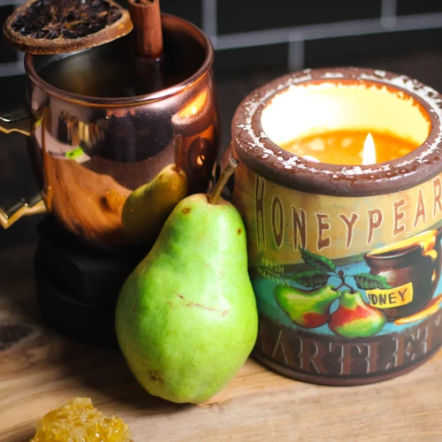 Cheerful Candle® Farm Fresh Honey Pear Cider nagy kerámia gyertya 567 g