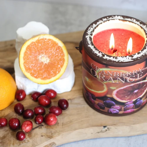 Cheerful Candle® Farm Fresh Cranberry Orange nagy kerámia gyertya 567 g