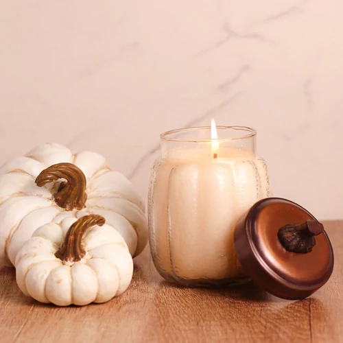 Cheerful Candle® Pumpkin Pumpkin Chata közepes üveggyertya 425 g