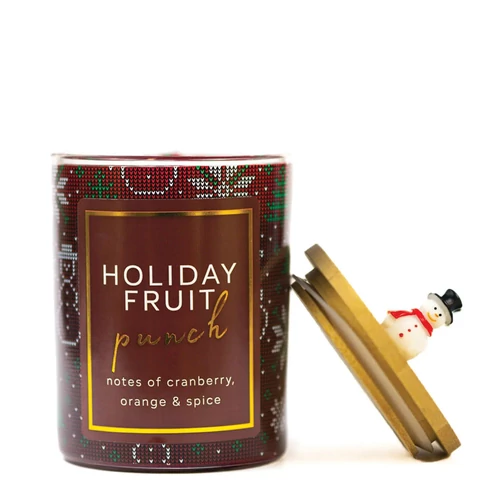 Cheerful Candle® Seasonal Holiday Fruit Punch közepes üveggyertya 283 g
