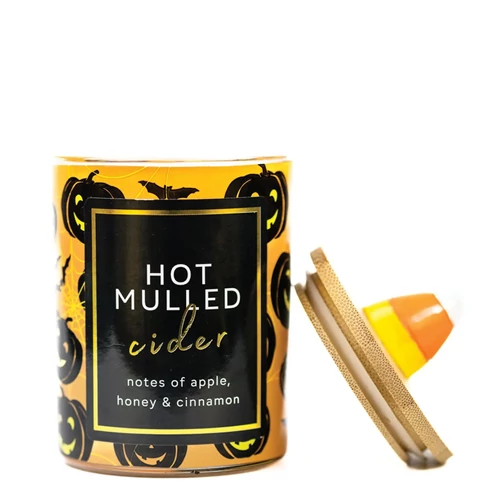 Cheerful Candle® Seasonal Hot Mulled Cider közepes üveggyertya 283 g