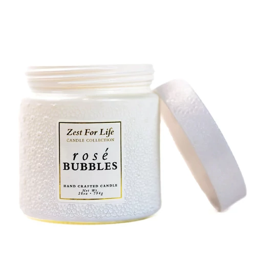 Cheerful Candle® Zest for Life Rosé Bubbles nagy üveggyertya 794 g