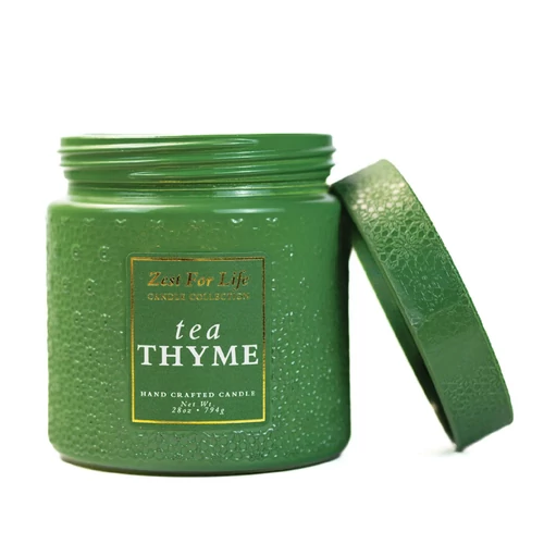 Cheerful Candle® Zest for Life Tea Thyme nagy üveggyertya 794 g Cheerful Candle® Zest for Life Tea Thyme nagy üveggyertya 794 g
