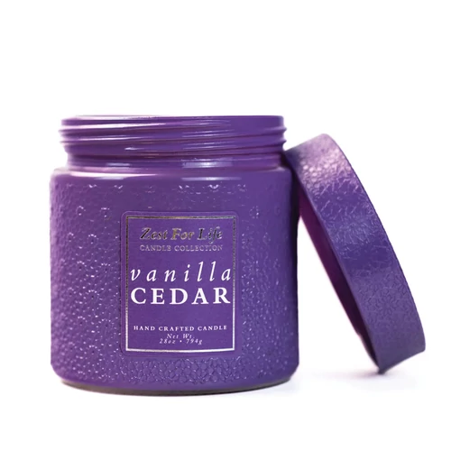 Cheerful Candle® Zest for Life Vanilla Cedar nagy üveggyertya 794 g