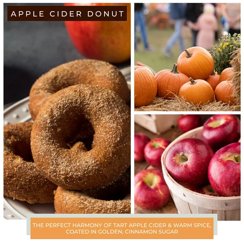 Cheerful Candle® Apple Cider Donut nagy üveggyertya 680 g